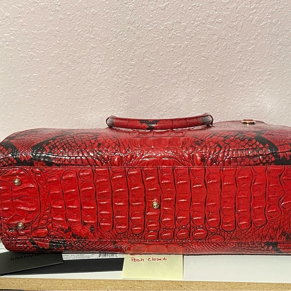 Brahmin Finley Carryall Satchel Lipstick Ombre Melbourne - Picture 6 of 11